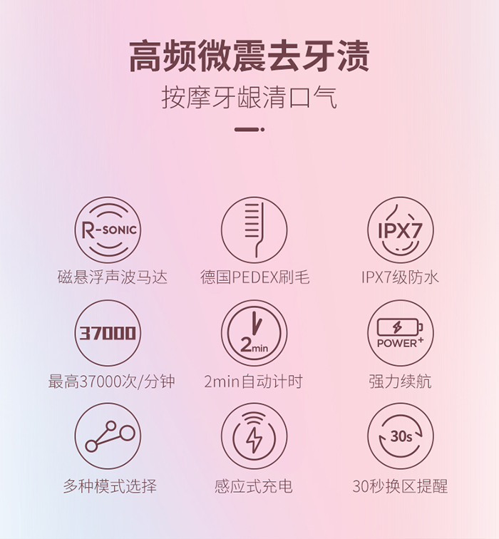 電動牙刷參數